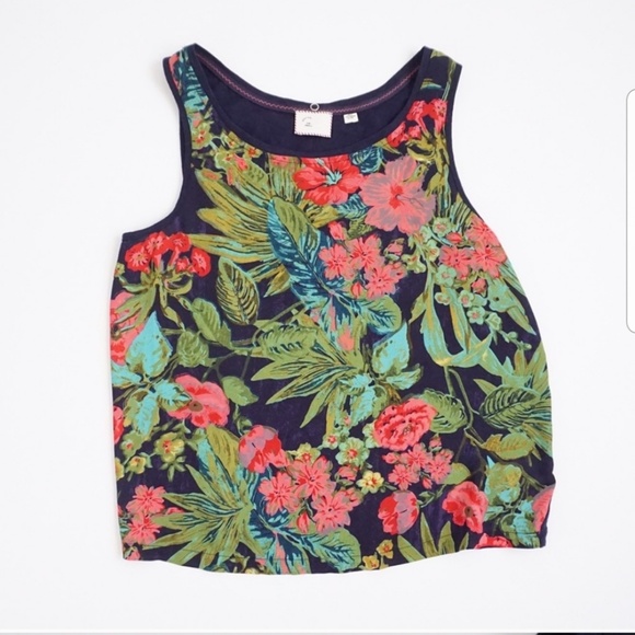 Anthropologie Floral Tank - Picture 2 of 4